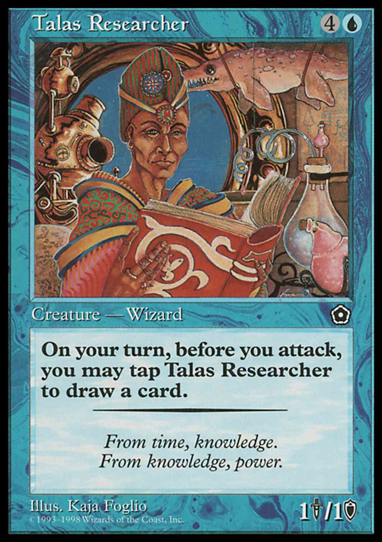 Talas Researcher magic card front