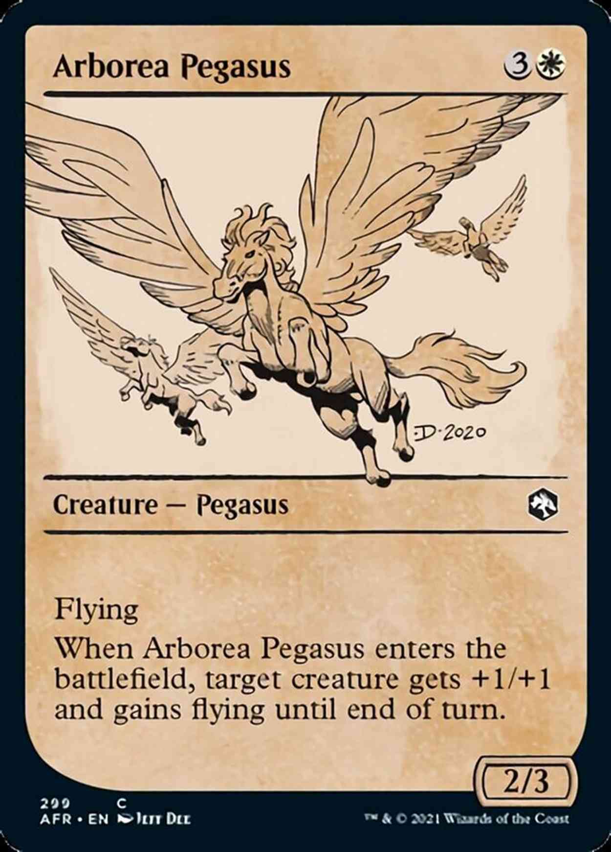 Arborea Pegasus (Showcase) magic card front