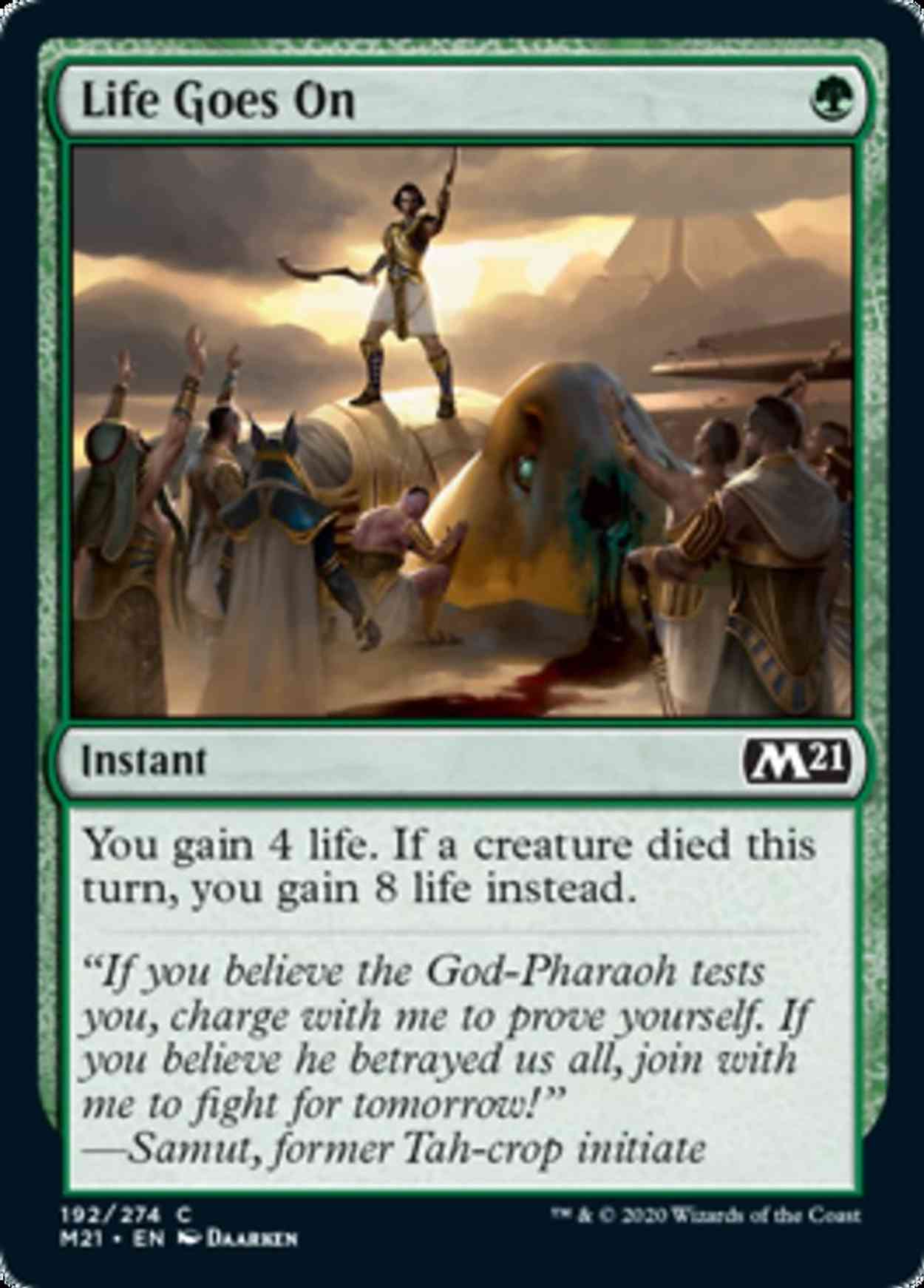 Life Goes On magic card front