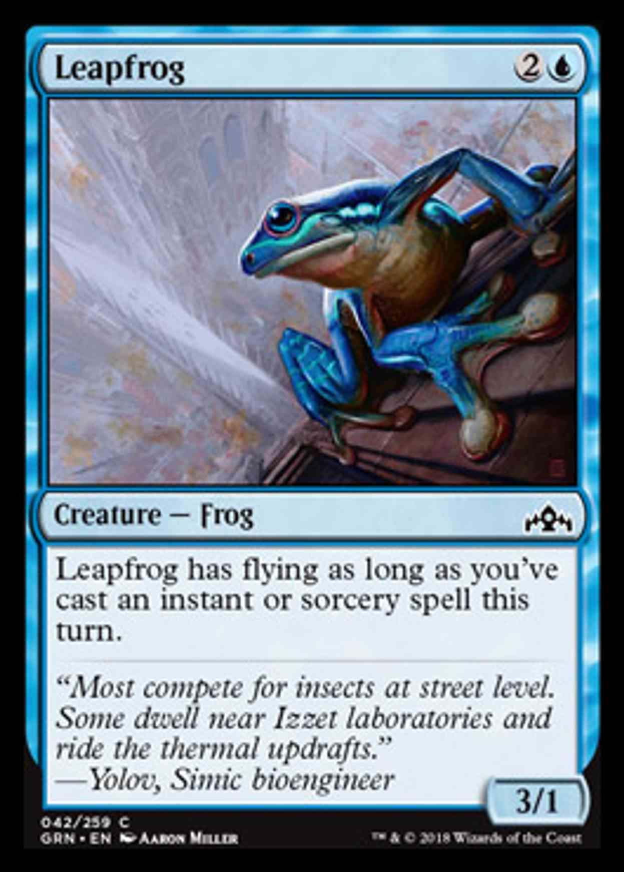 Leapfrog magic card front