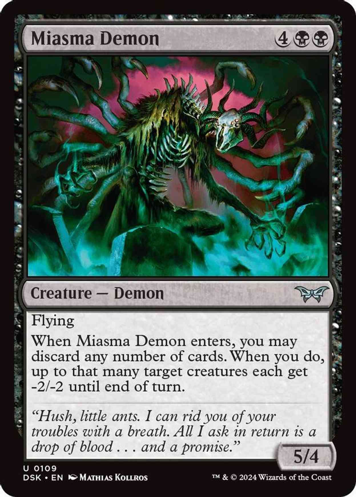 Miasma Demon magic card front