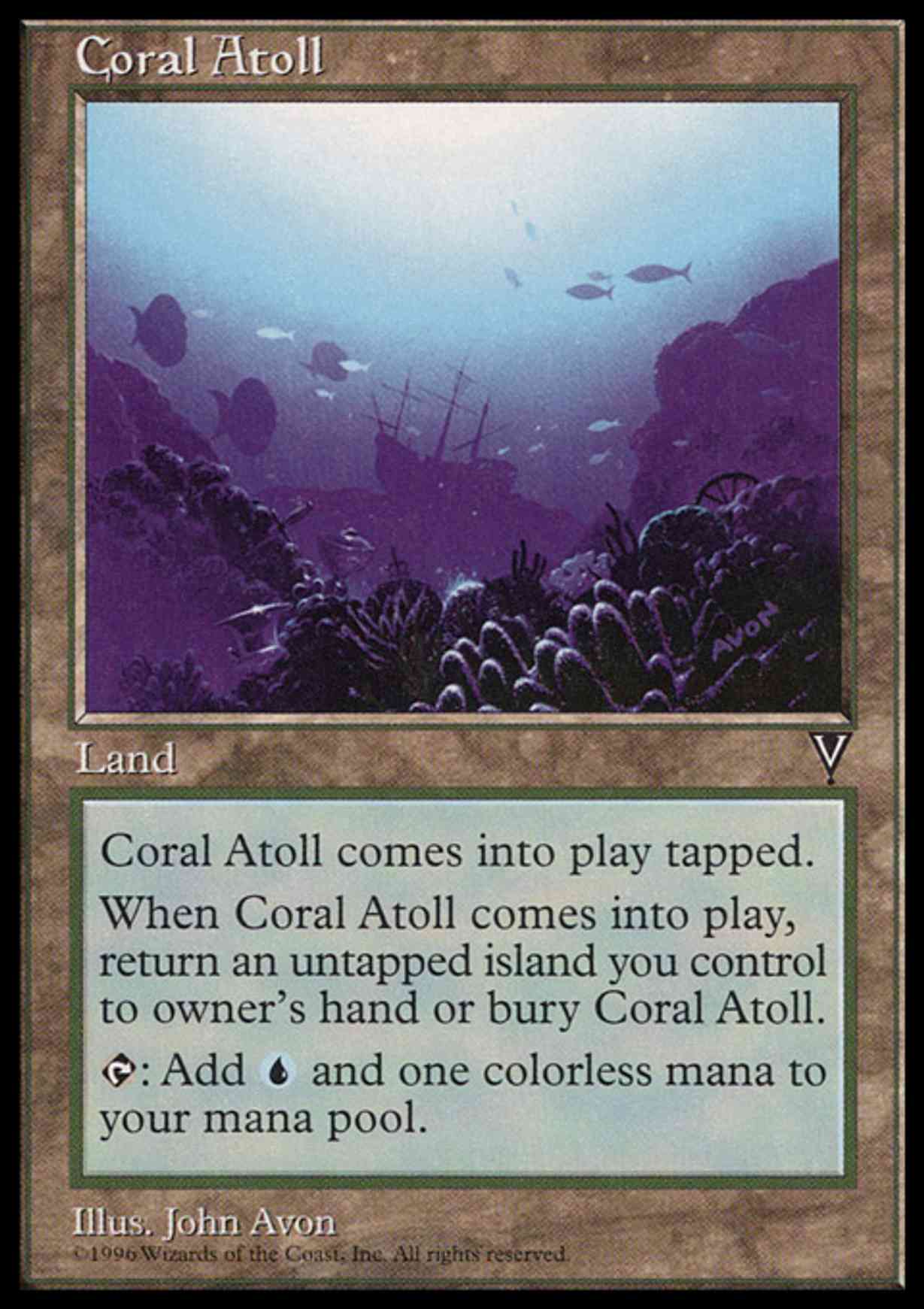 Coral Atoll magic card front