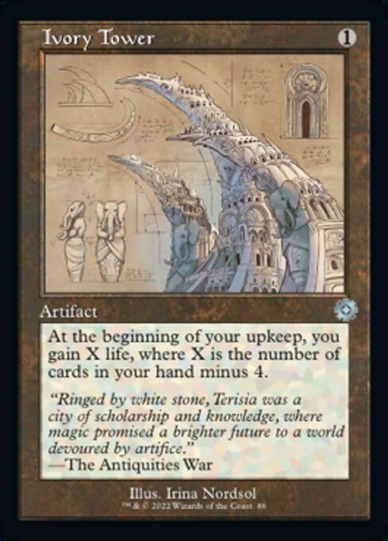 Ivory Tower (Schematic) magic card front