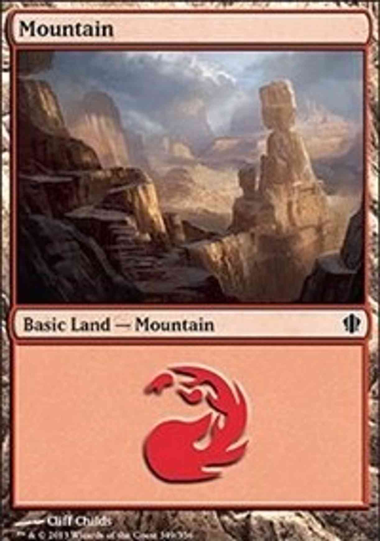 Mountain (349) magic card front
