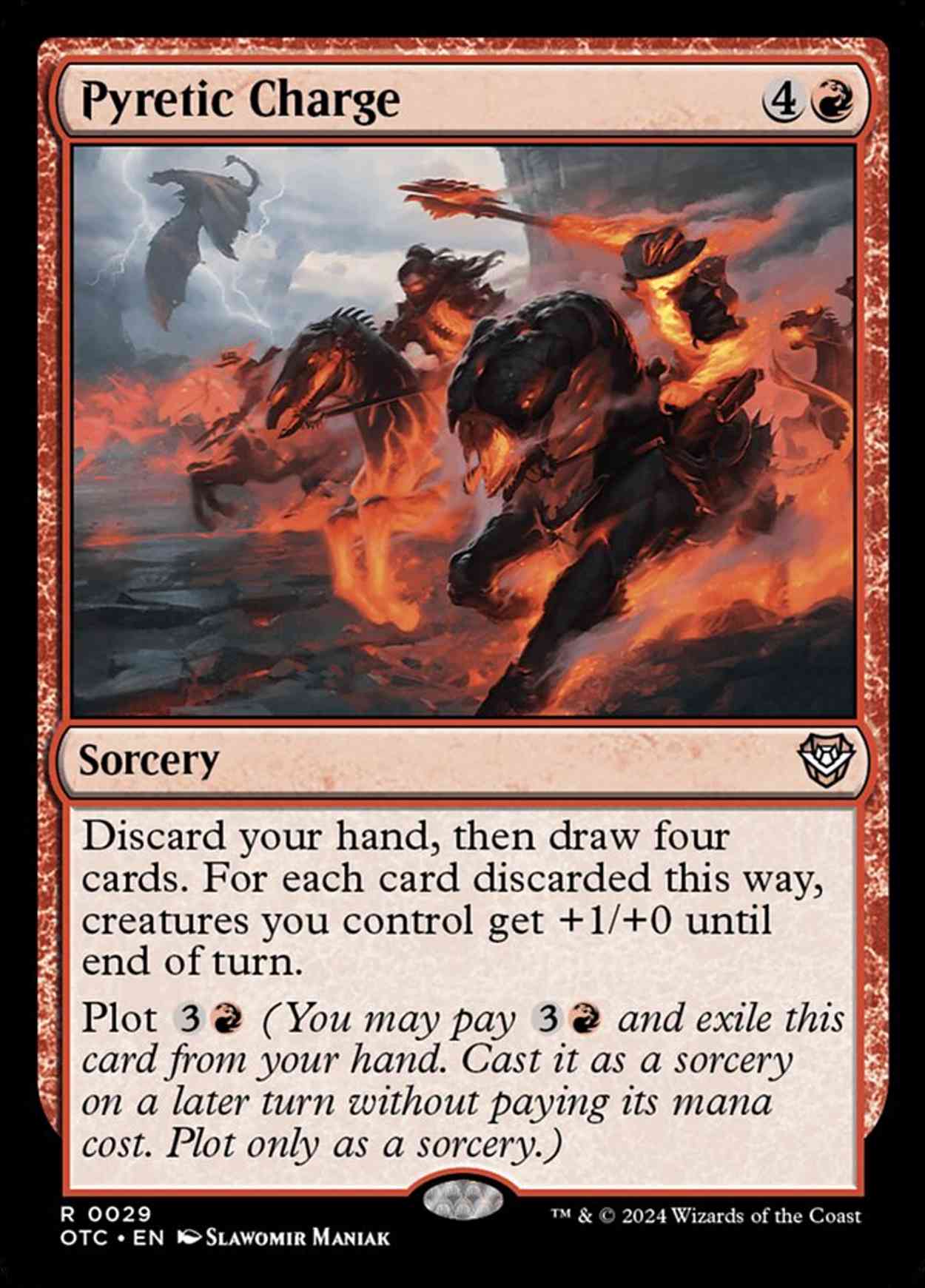 Pyretic Charge magic card front