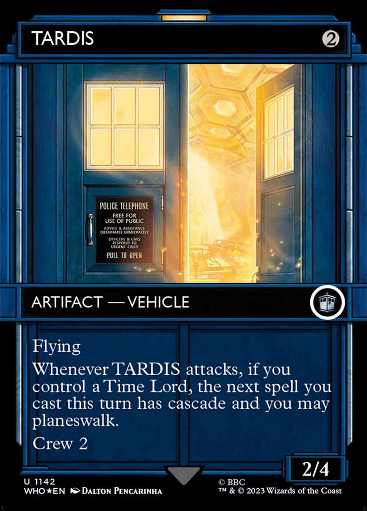 TARDIS (Showcase) (Surge Foil) magic card front