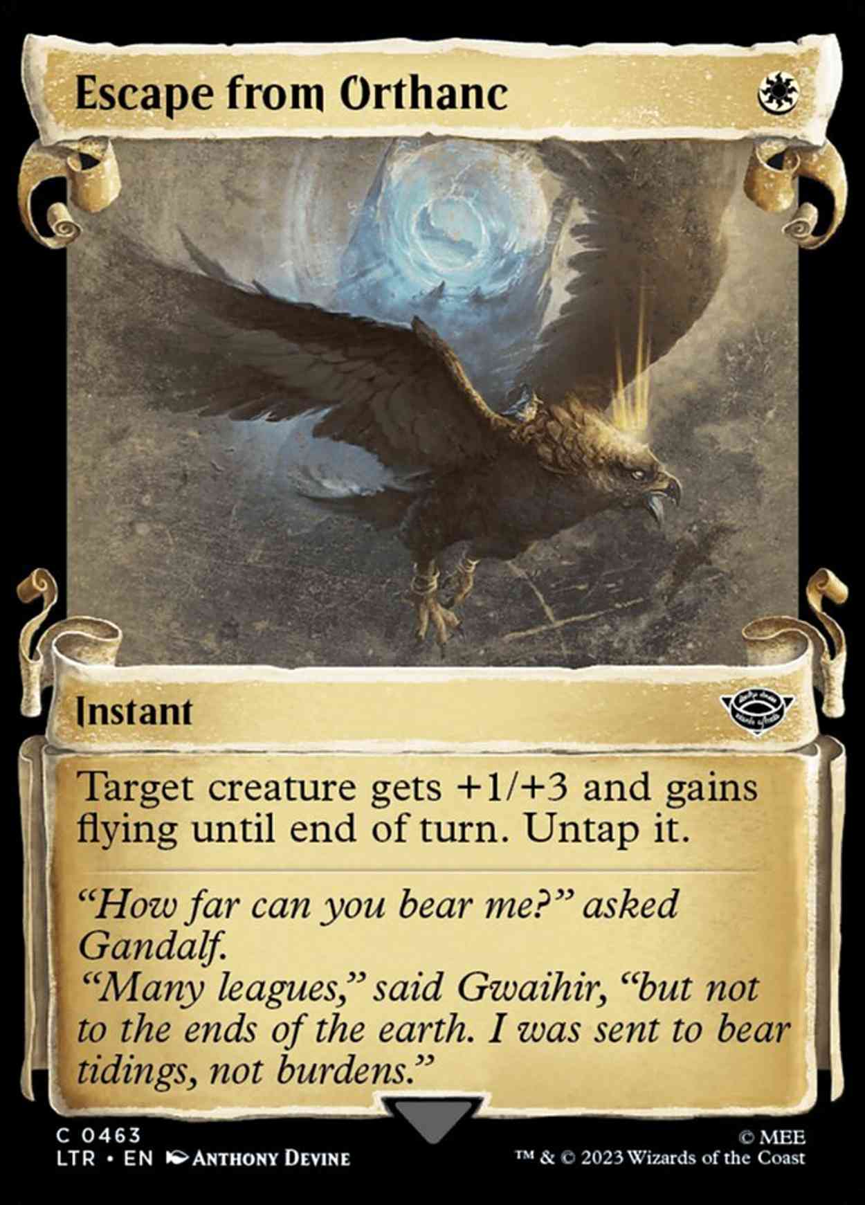 Escape from Orthanc (Showcase Scrolls) magic card front