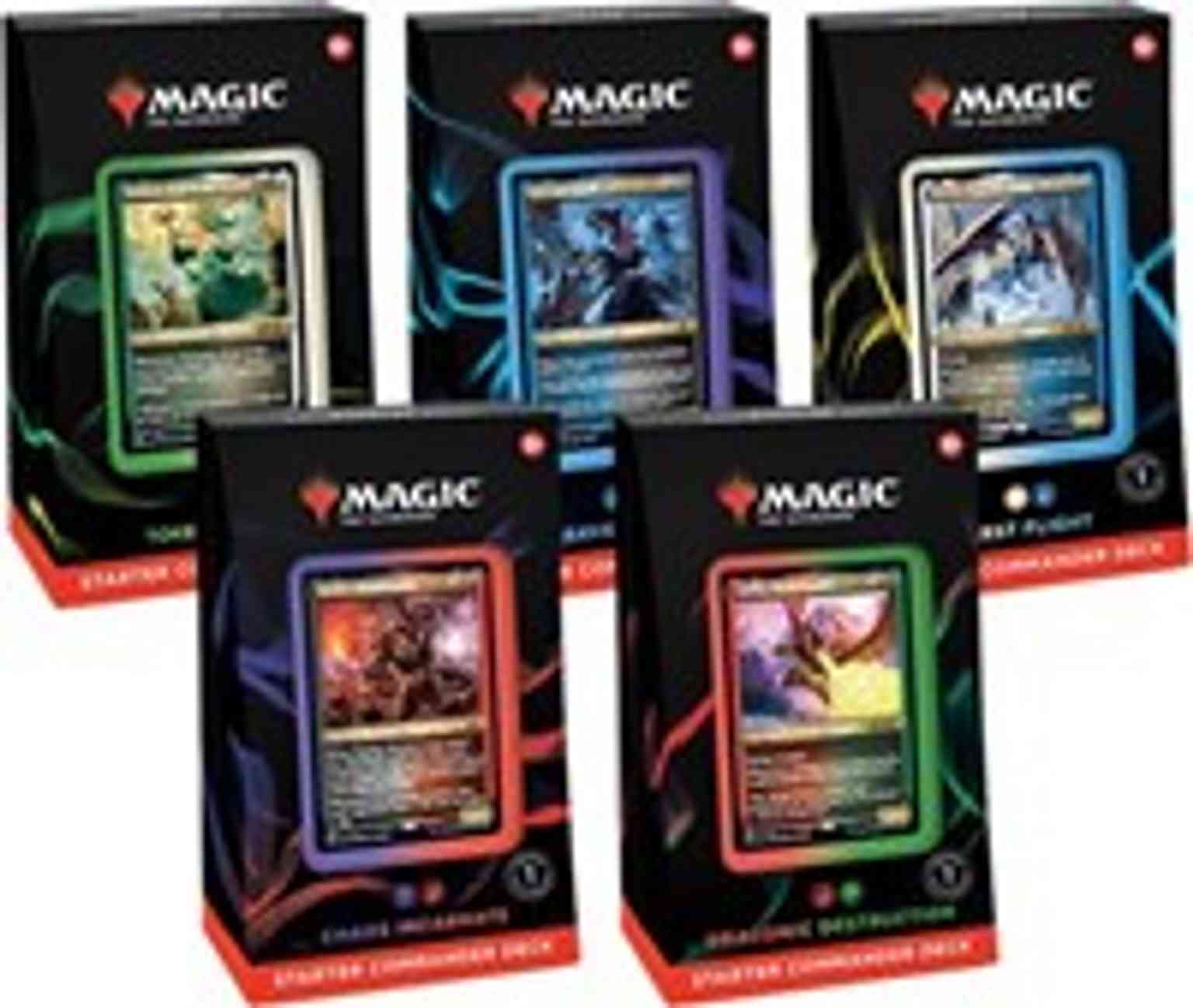 Starter Commander Deck - Set of 5 magic card front