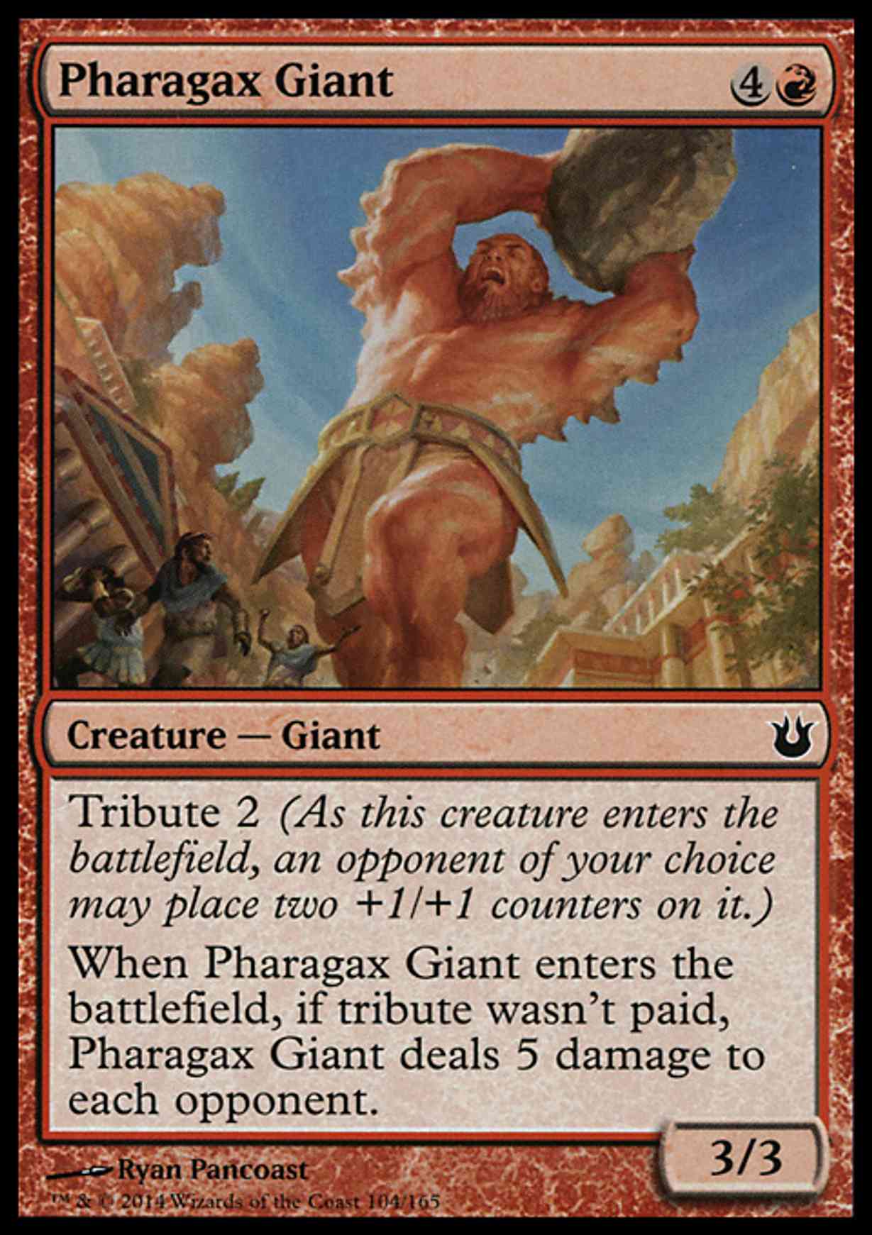 Pharagax Giant magic card front