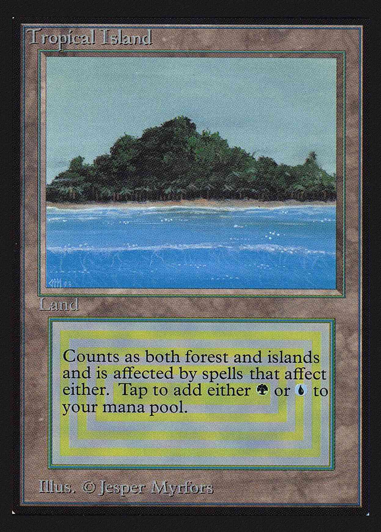 Tropical Island (CE) magic card front
