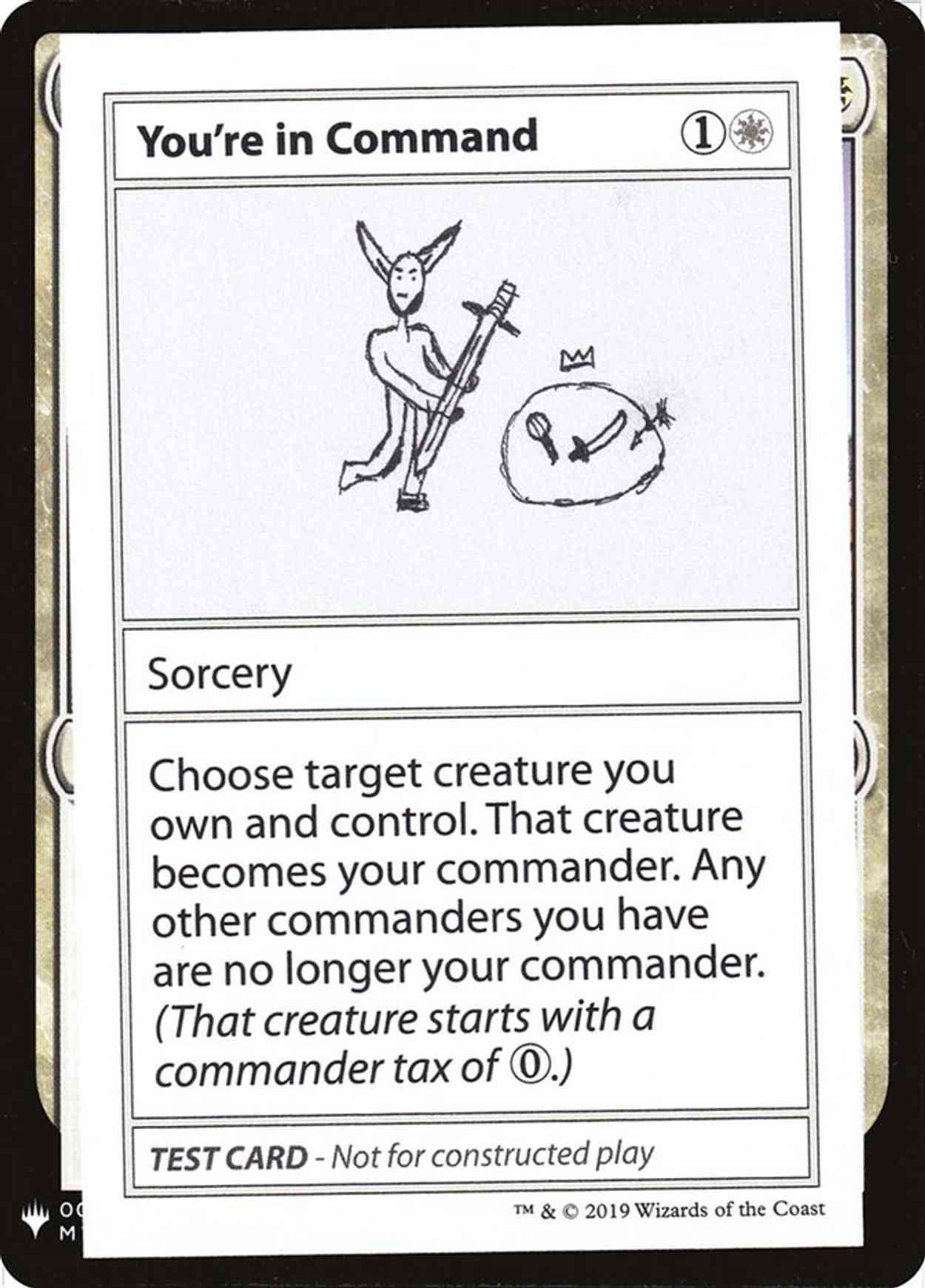 You're in Command magic card front