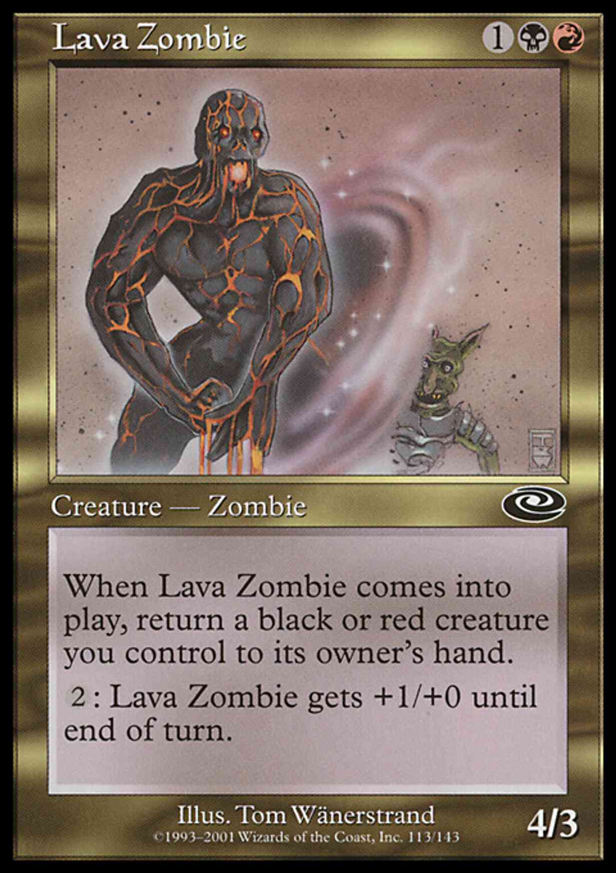 Lava Zombie magic card front