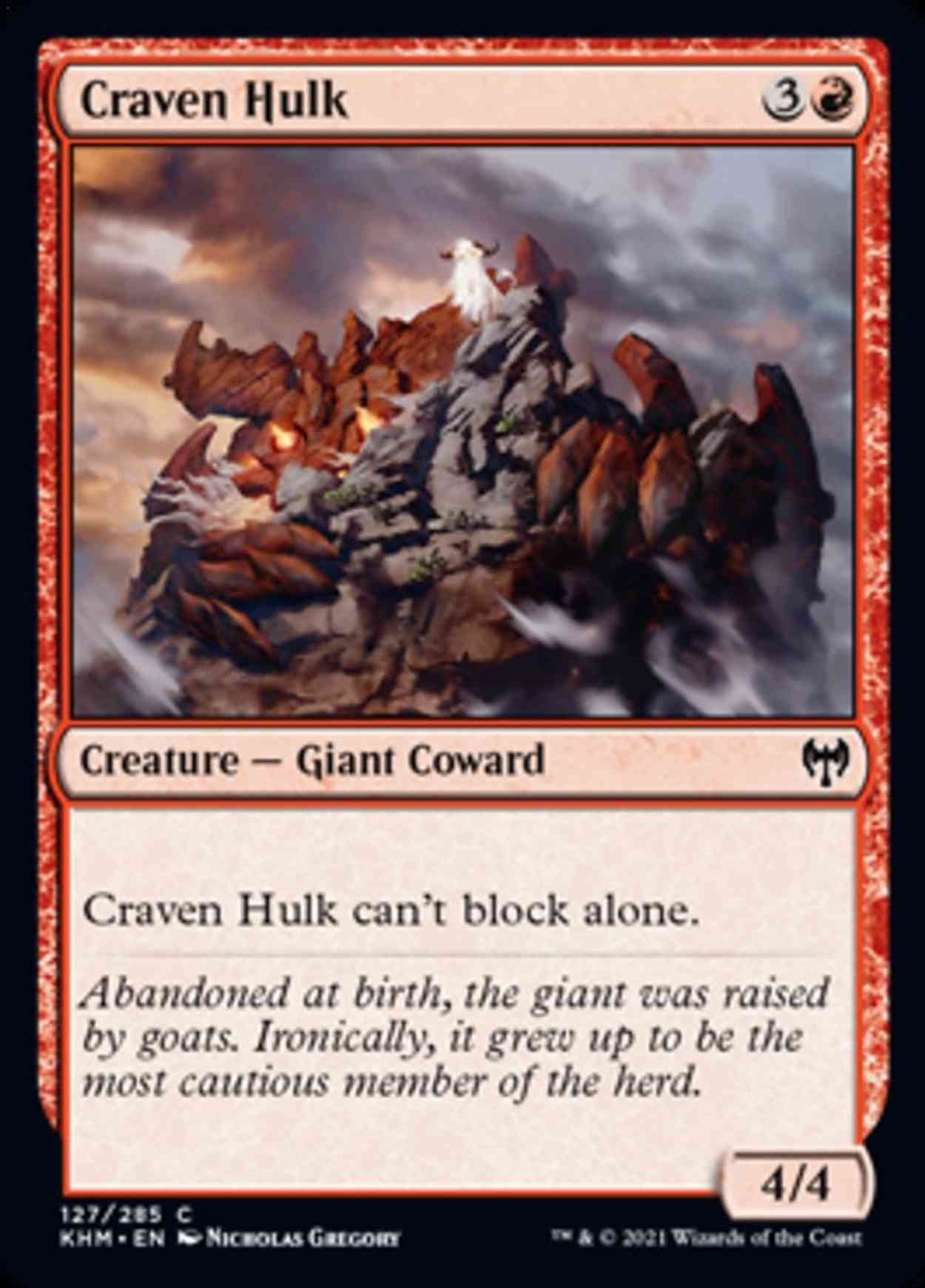 Craven Hulk magic card front