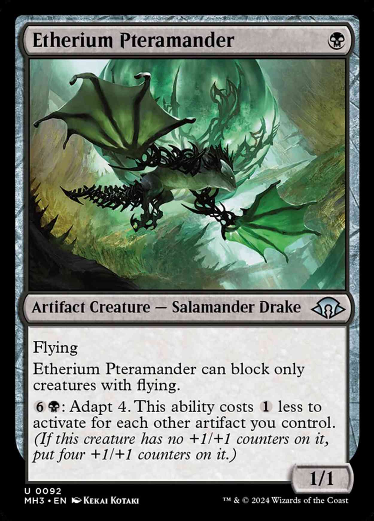 Etherium Pteramander magic card front