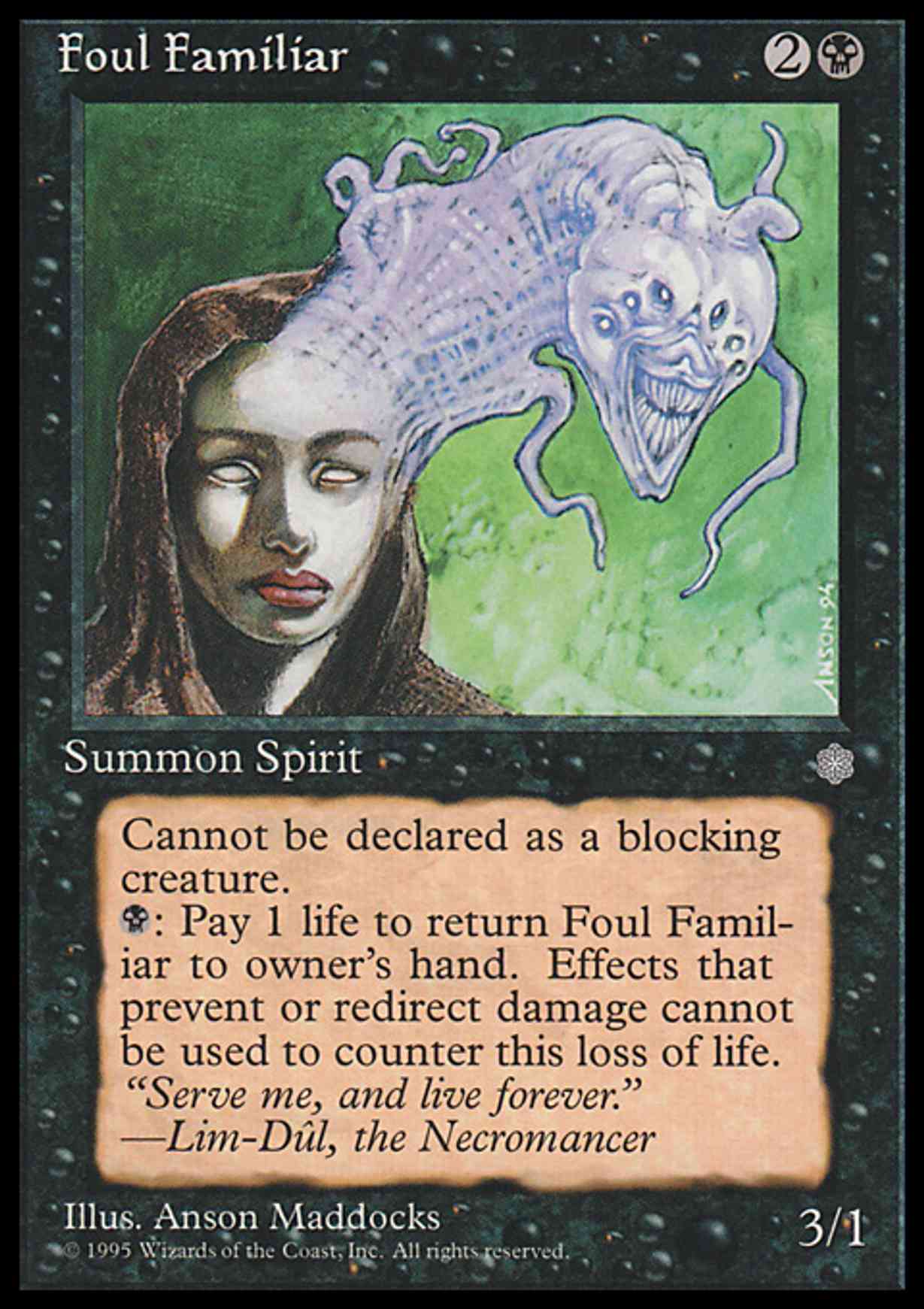 Foul Familiar magic card front