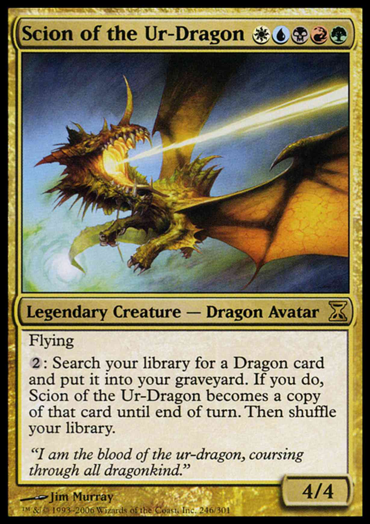 Scion of the Ur-Dragon magic card front