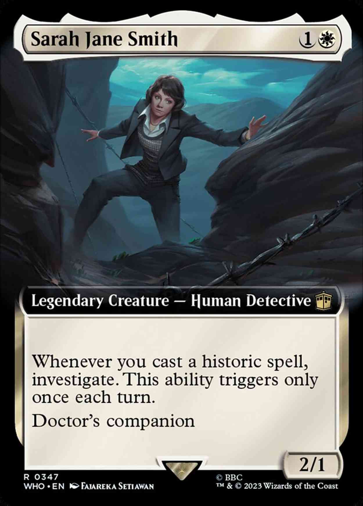 Sarah Jane Smith (Extended Art) magic card front