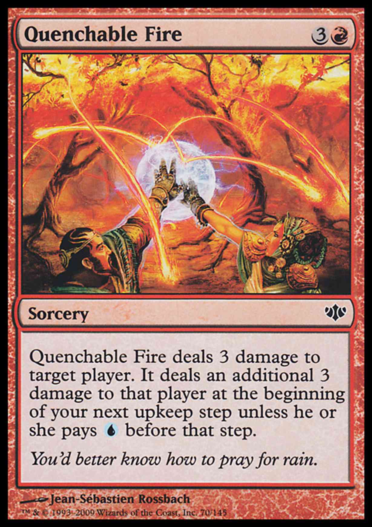 Quenchable Fire magic card front