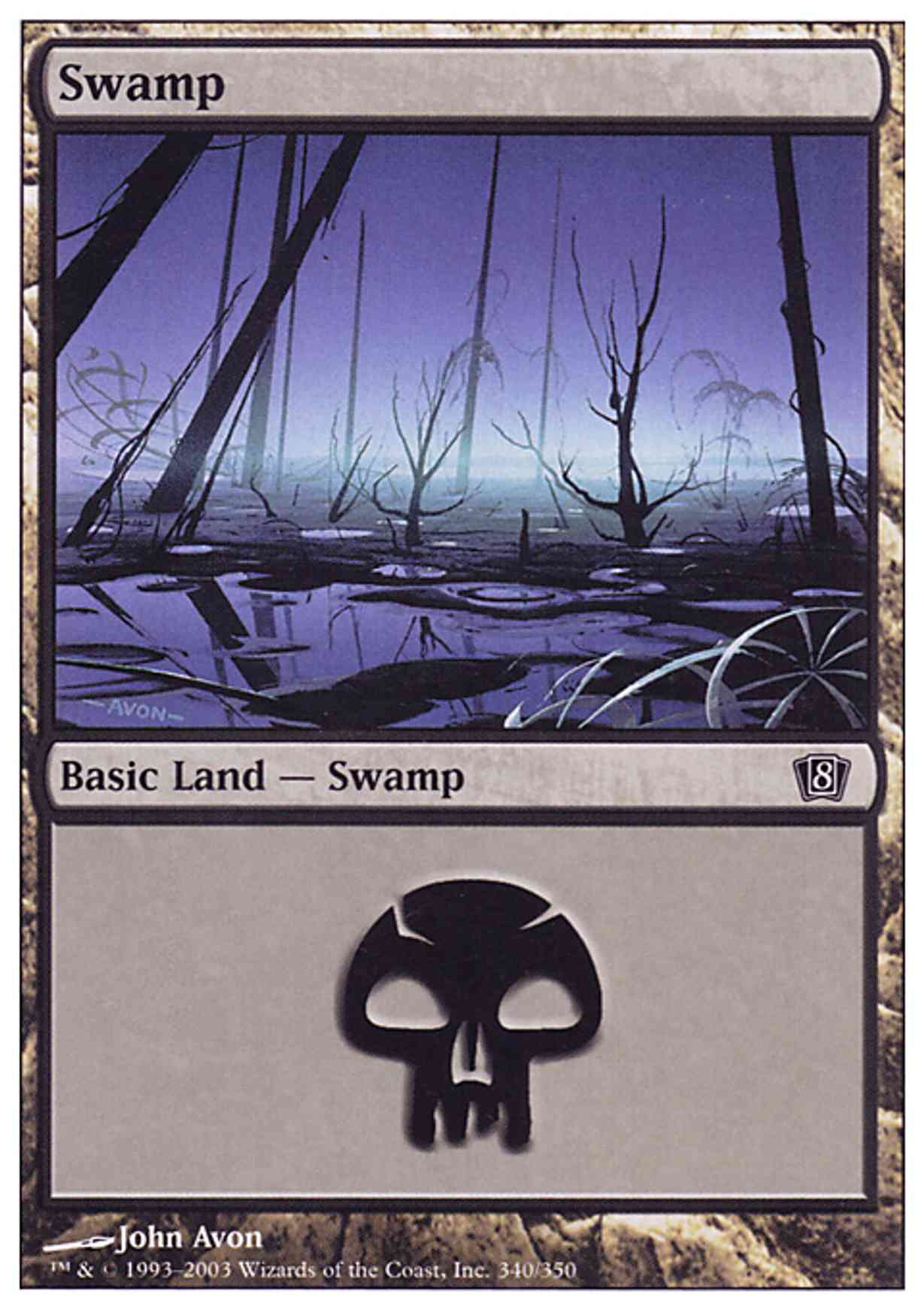 Swamp (340) Price from mtg Eighth Edition