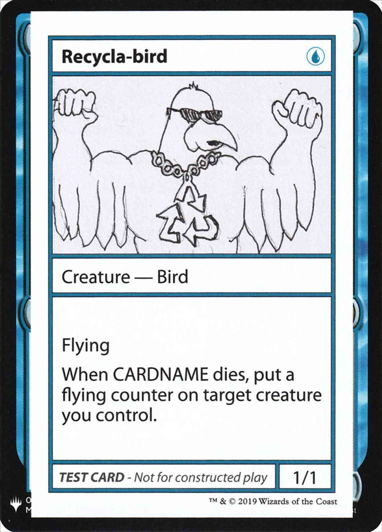 Recycla-bird magic card front