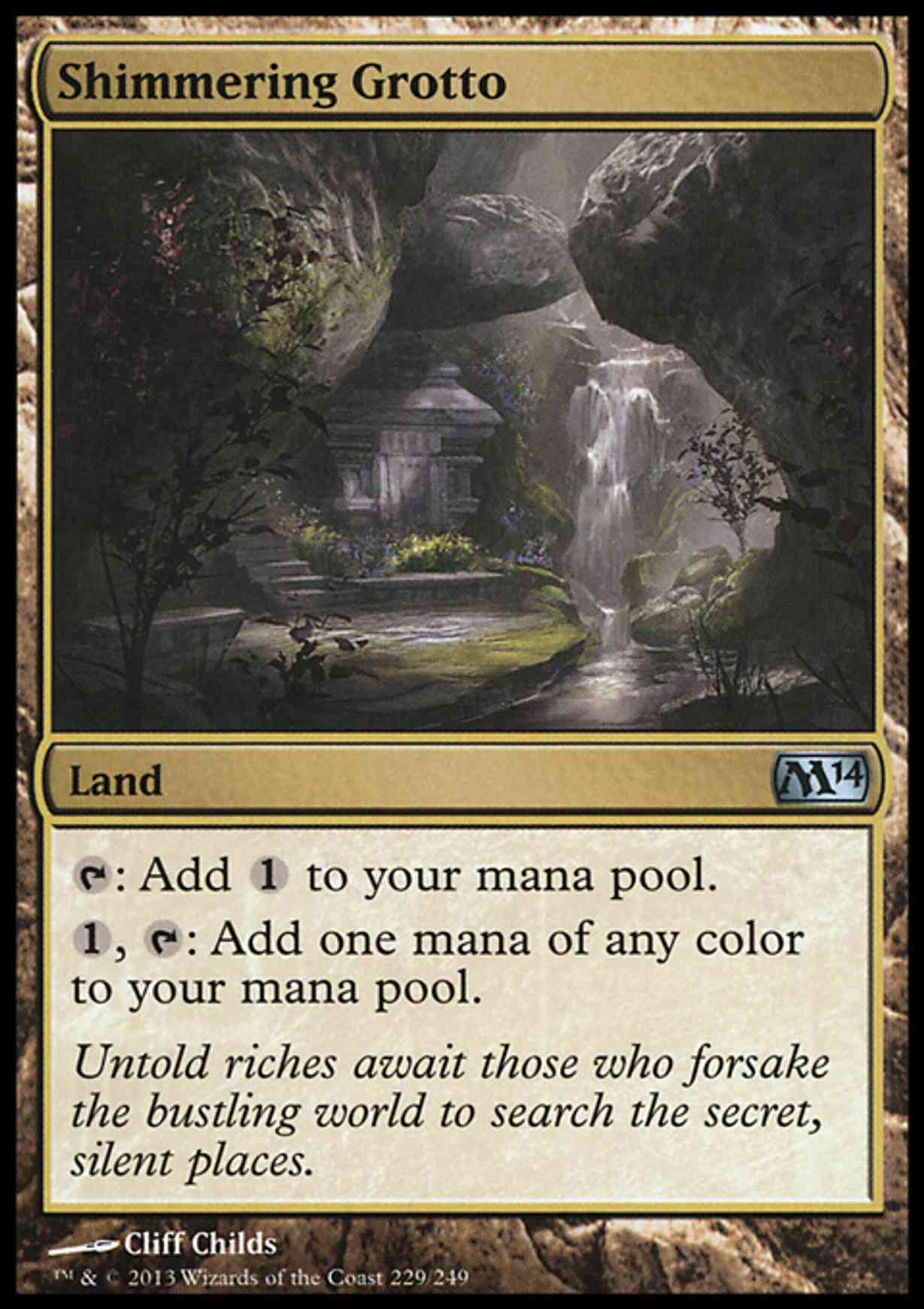 Shimmering Grotto magic card front