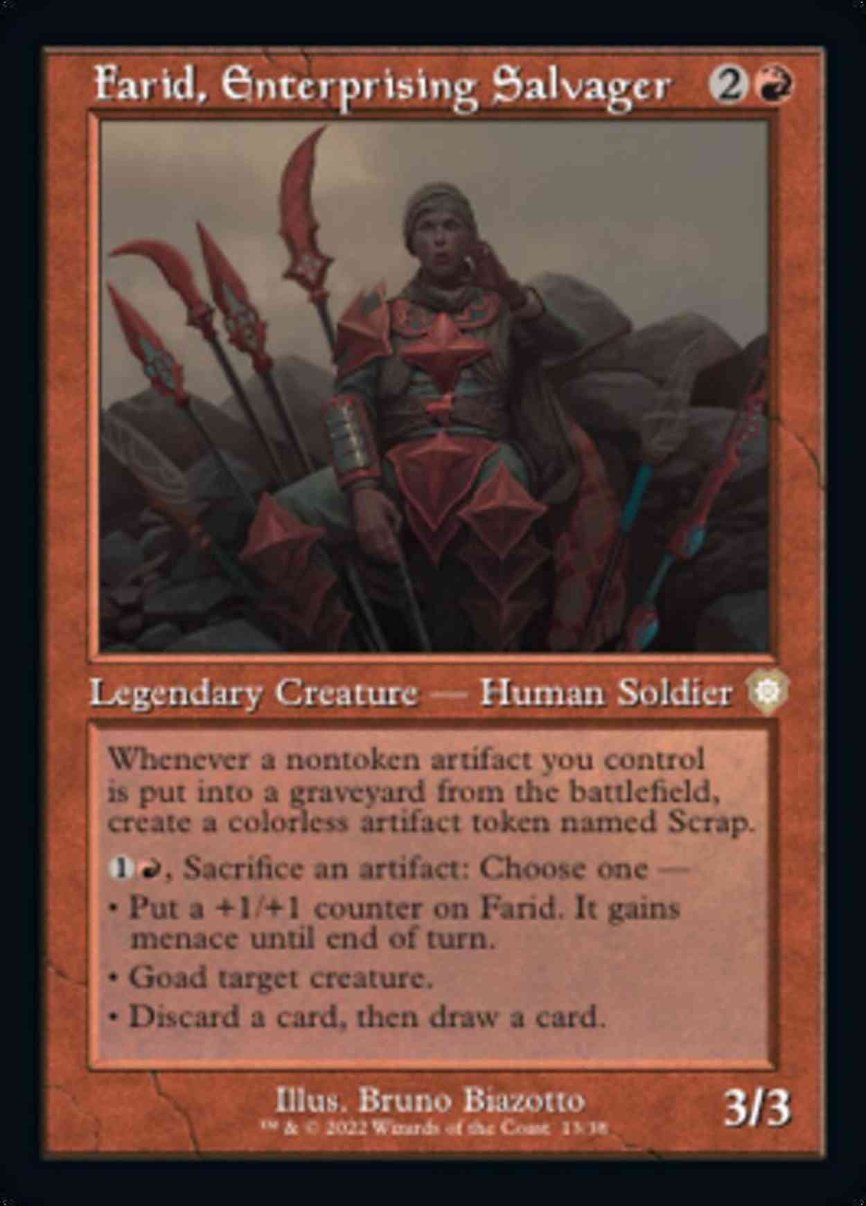 Farid, Enterprising Salvager magic card front