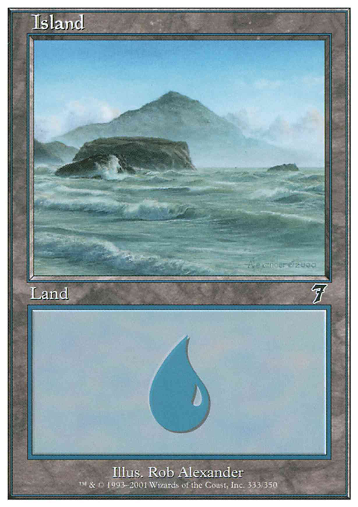 Island (333) magic card front