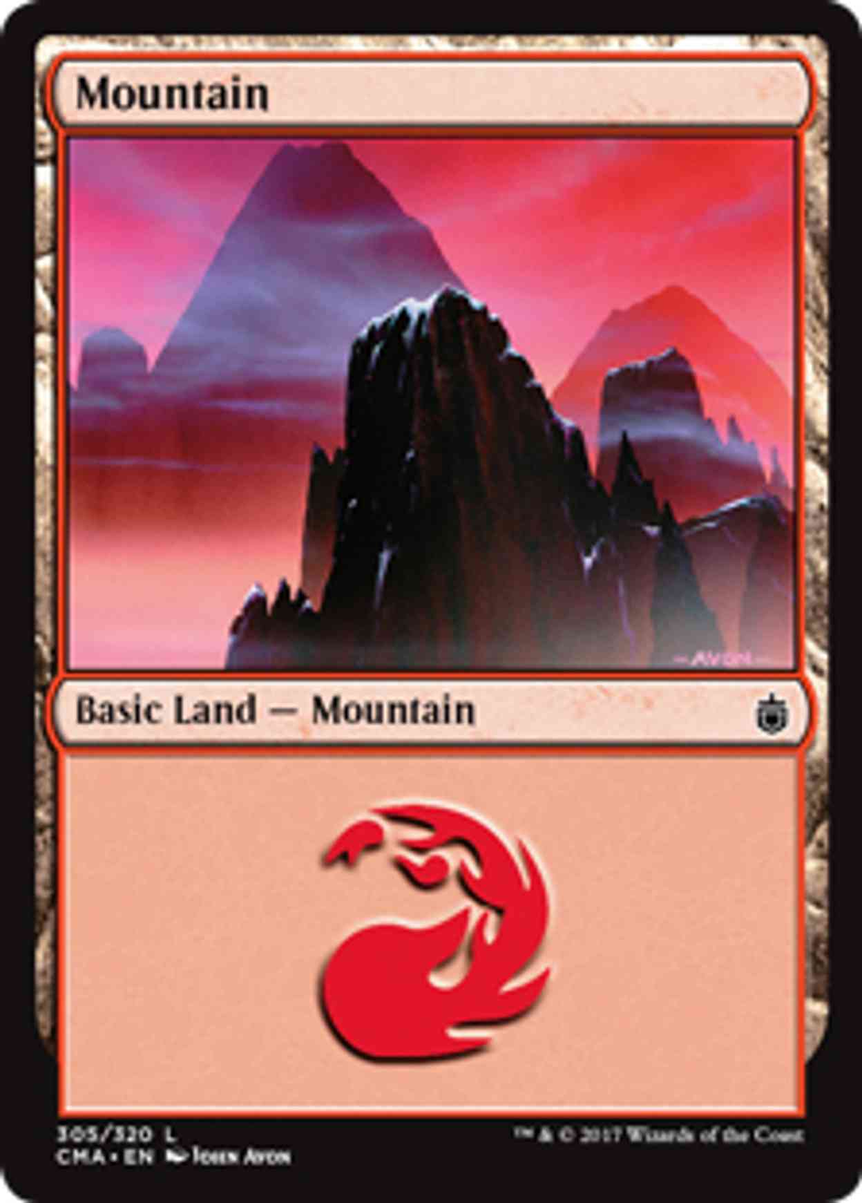 Mountain (305) magic card front