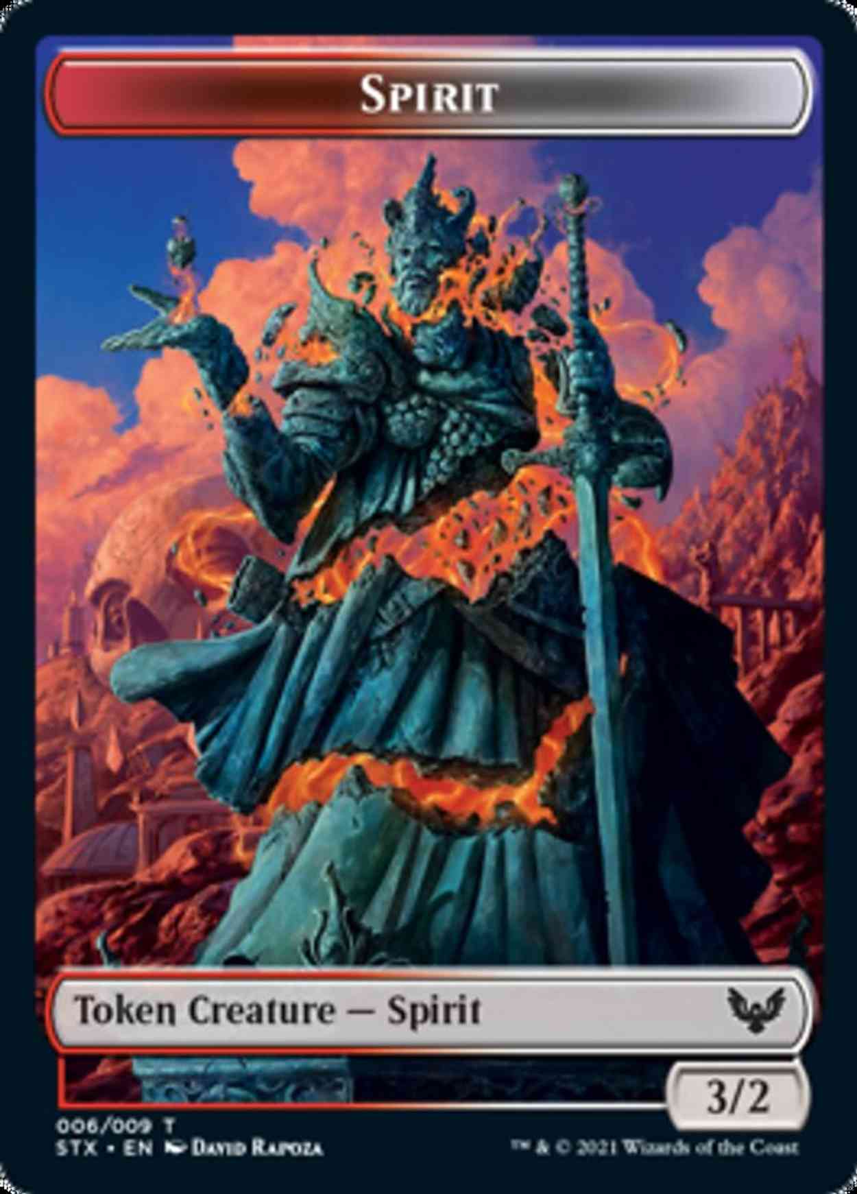 Spirit // Treasure Double-sided Token magic card front