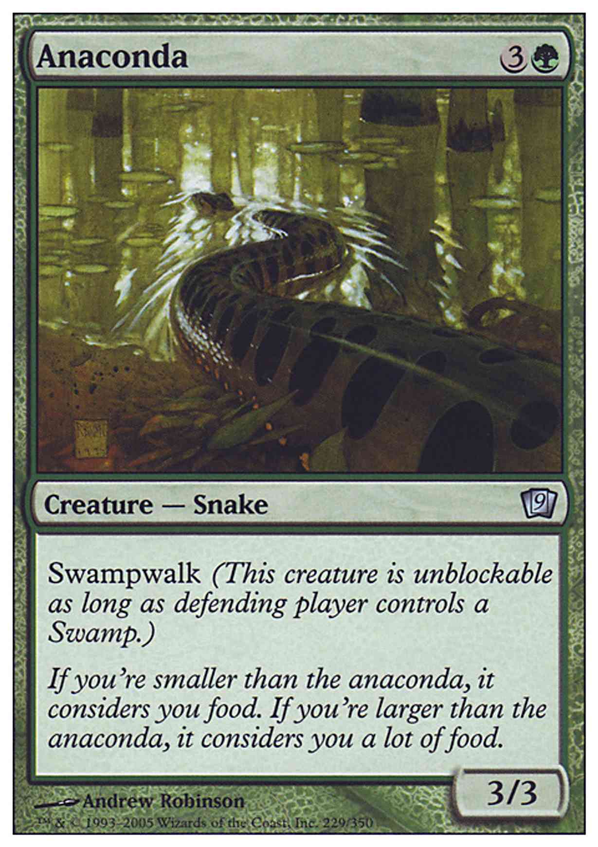 Anaconda magic card front