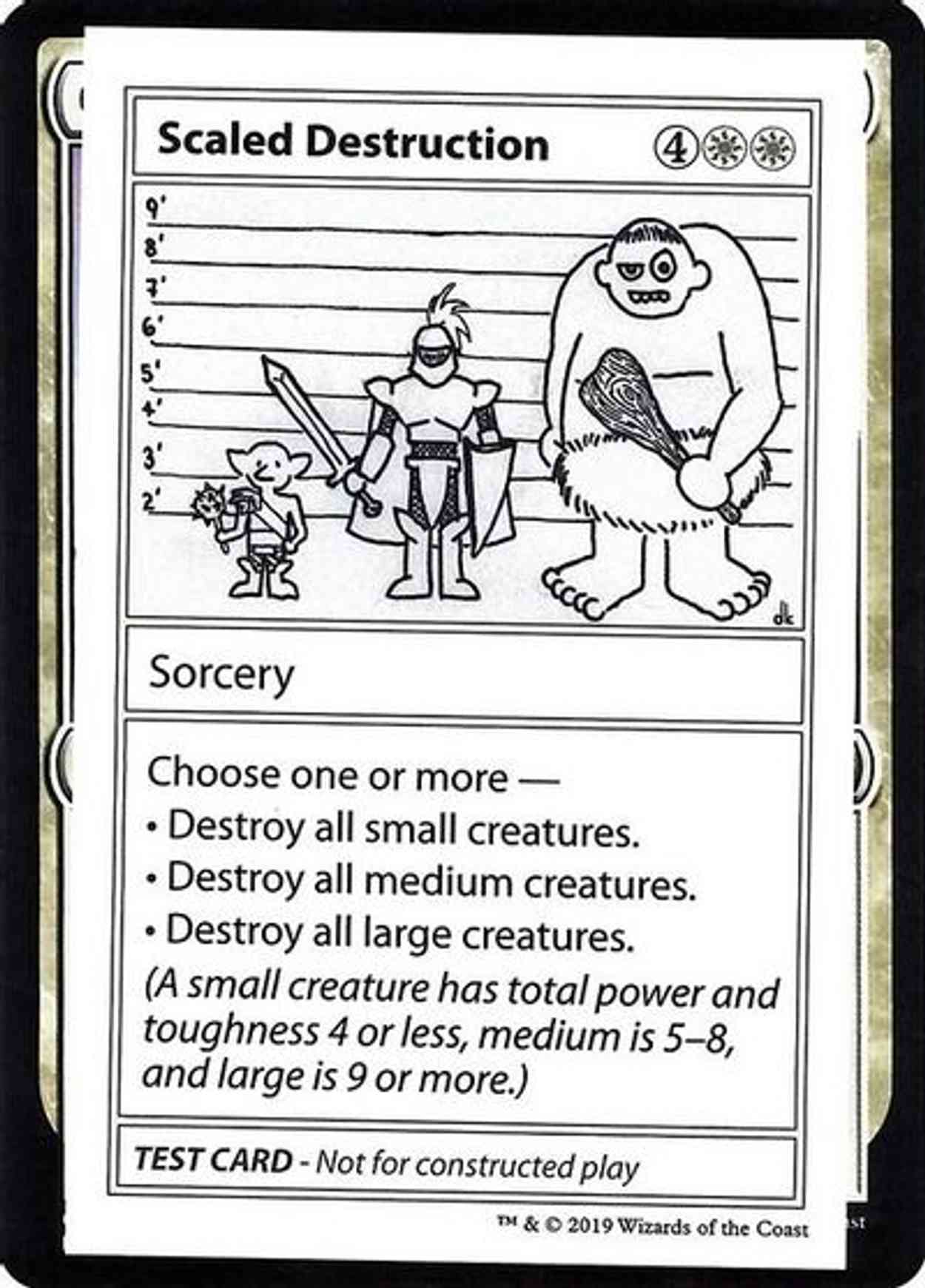 Scaled Destruction (No PW Symbol) magic card front