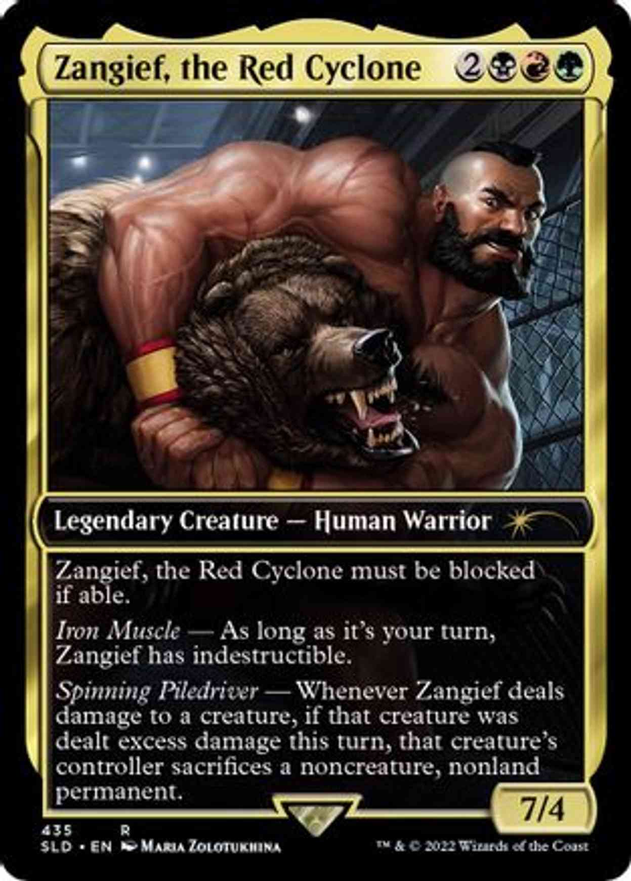 Zangief, the Red Cyclone magic card front