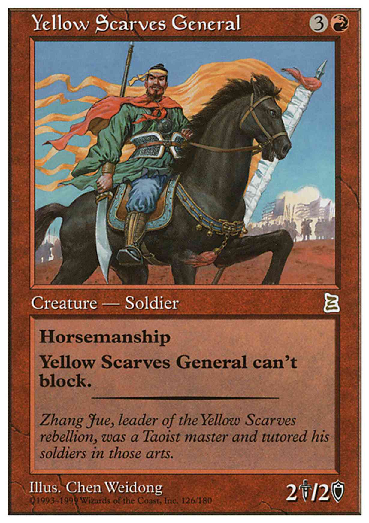 Yellow Scarves General magic card front