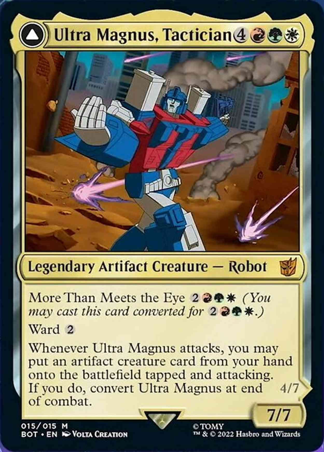 Ultra Magnus, Tactician magic card front