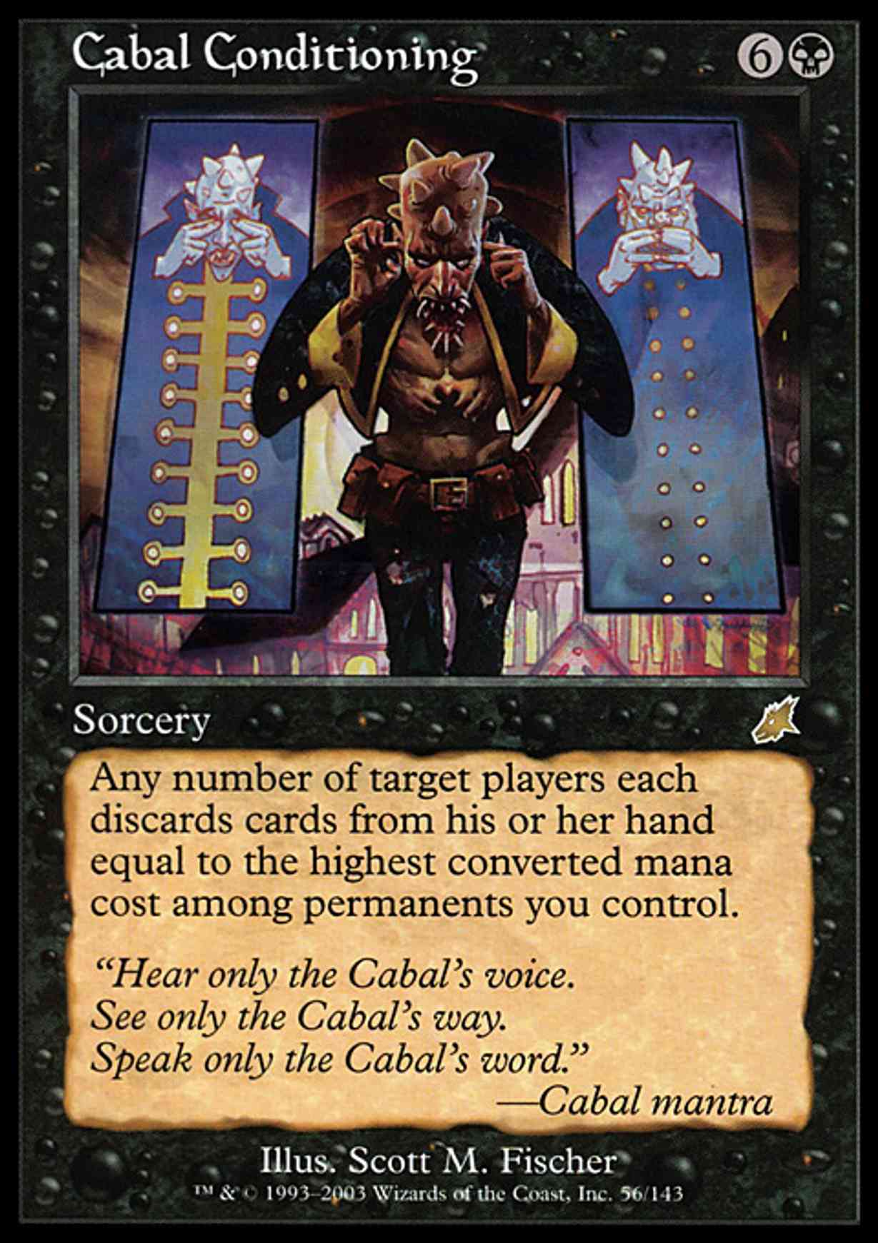 Cabal Conditioning magic card front