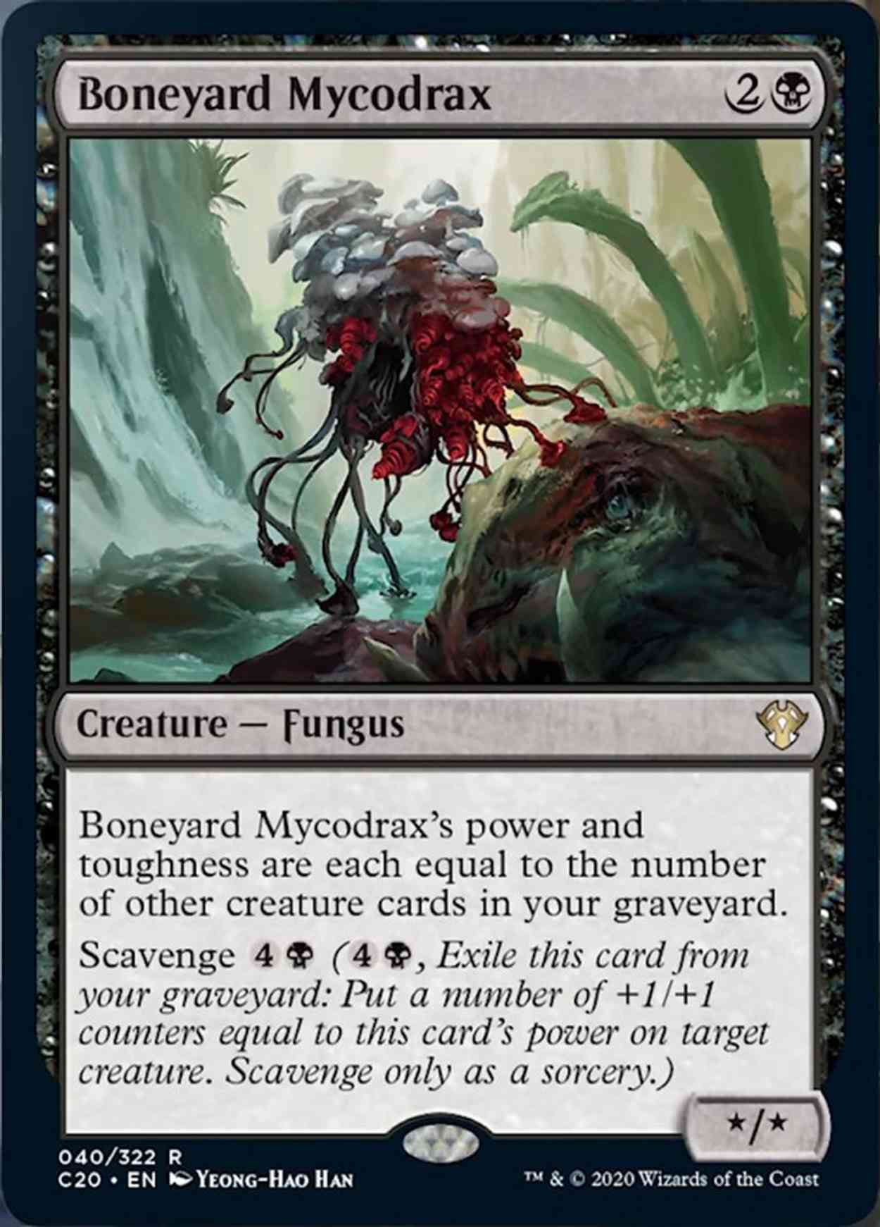 Boneyard Mycodrax magic card front