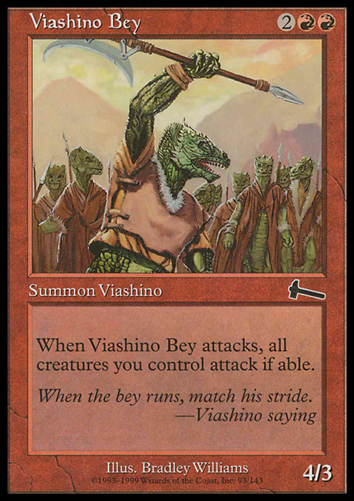 Viashino Bey magic card front