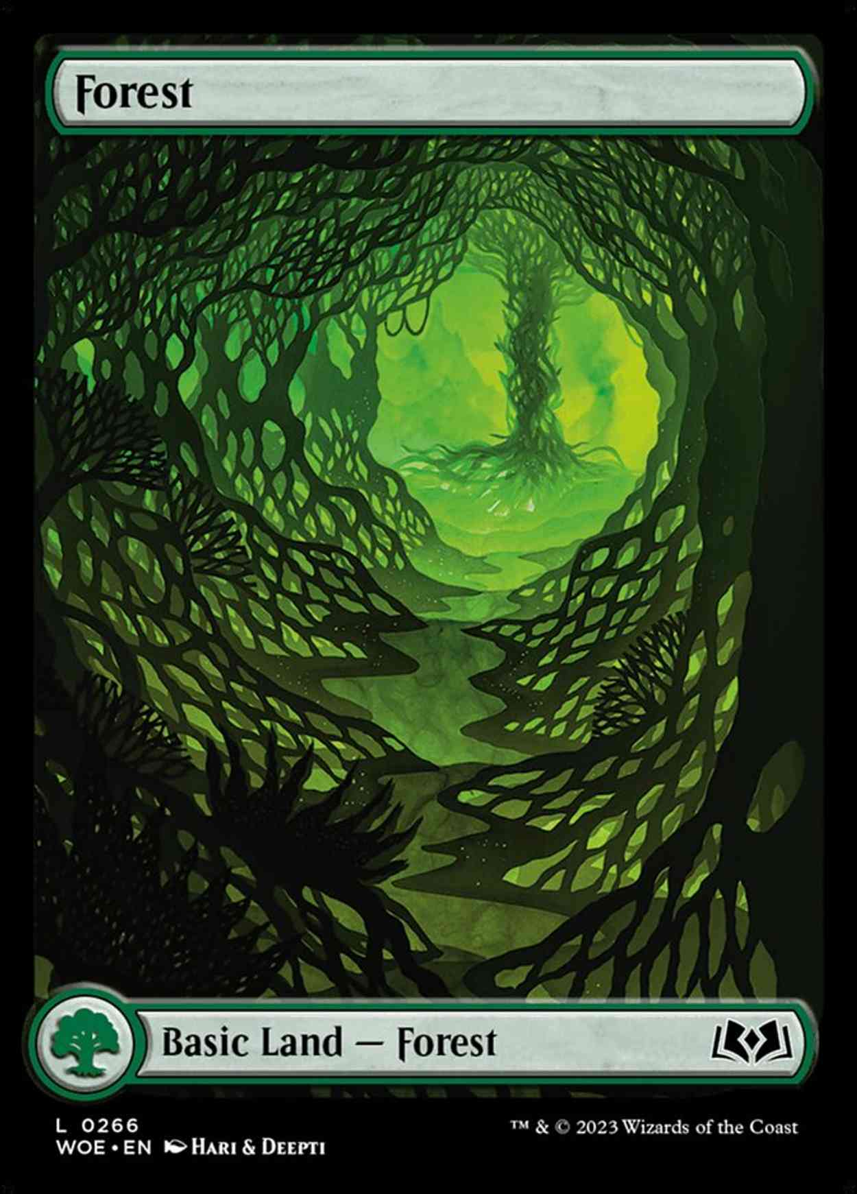 Forest (266) magic card front