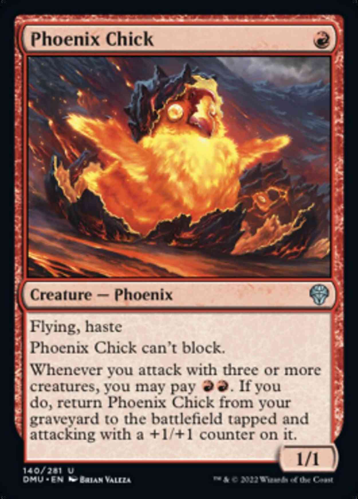 Phoenix Chick magic card front