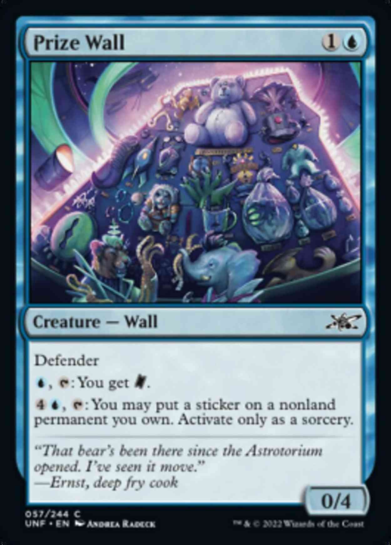Prize Wall magic card front