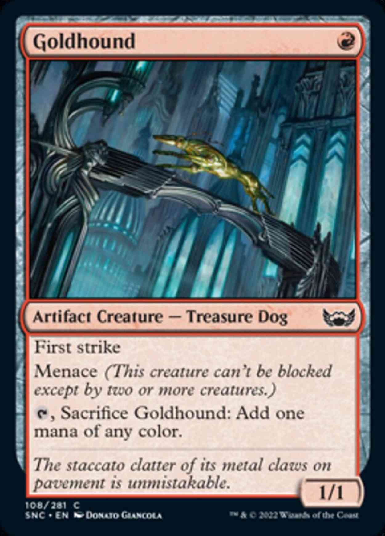 Goldhound magic card front