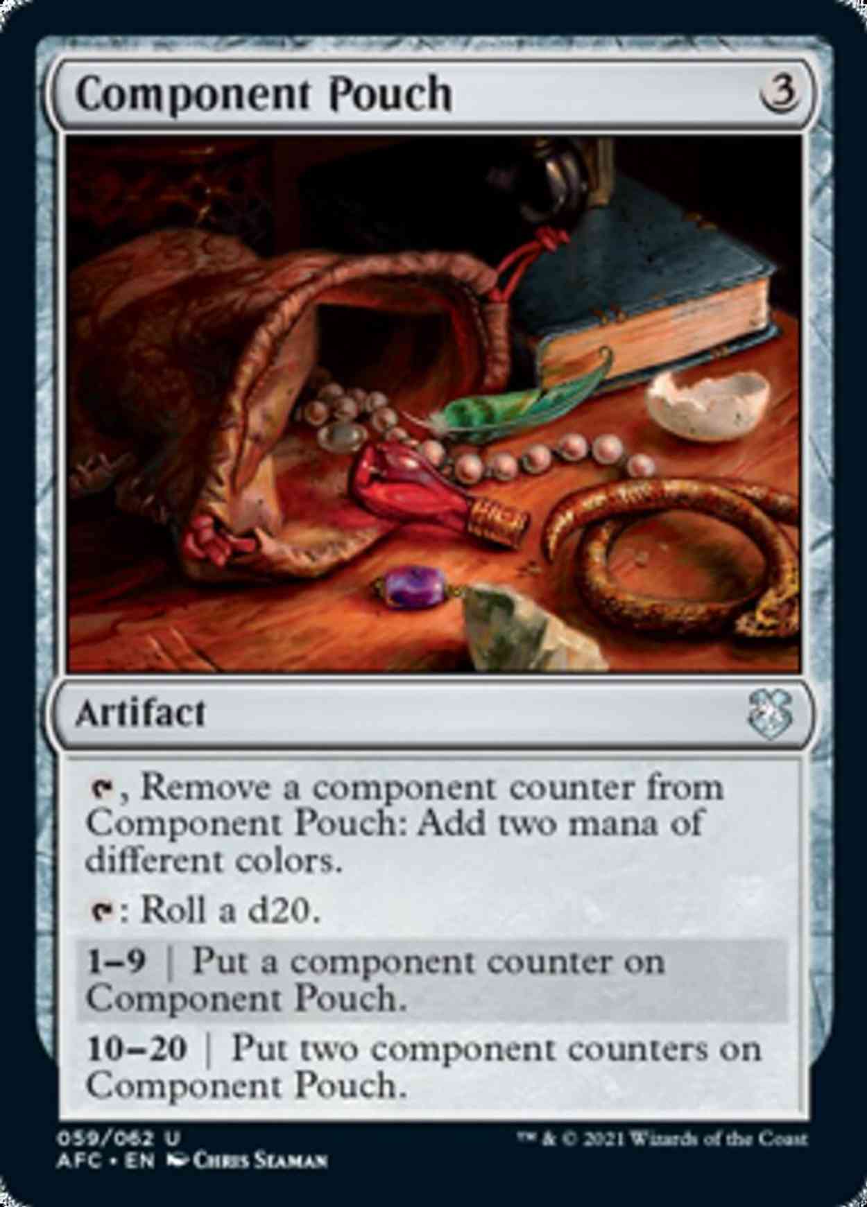 Component Pouch magic card front
