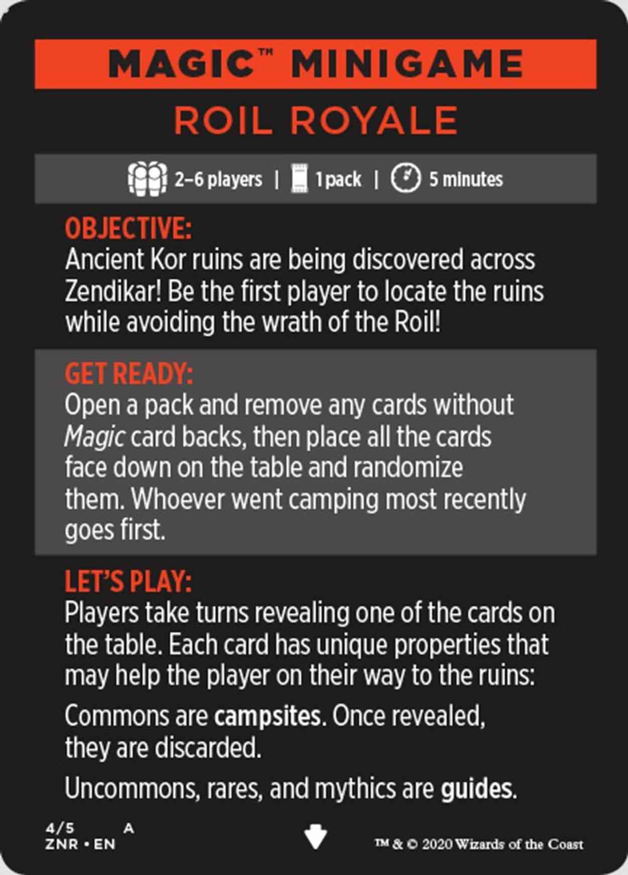 Magic Minigame: Roil Royale magic card front