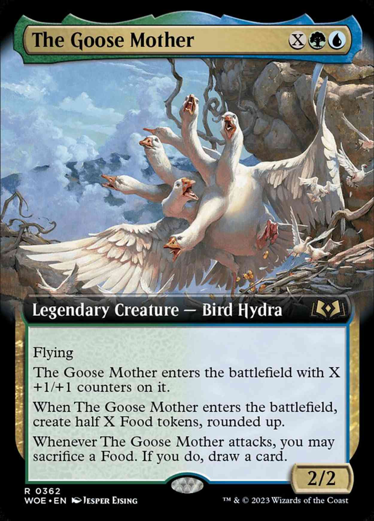 The Goose Mother (Extended Art) magic card front