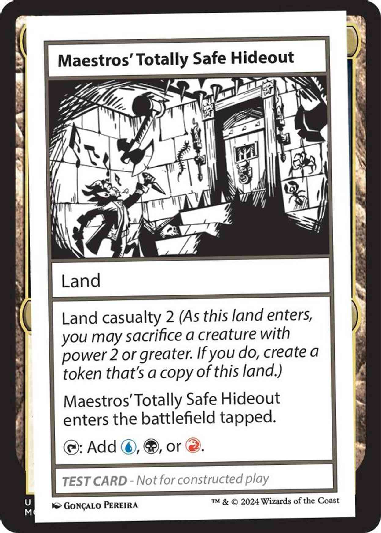 Maestros' Totally Safe Hideout magic card front