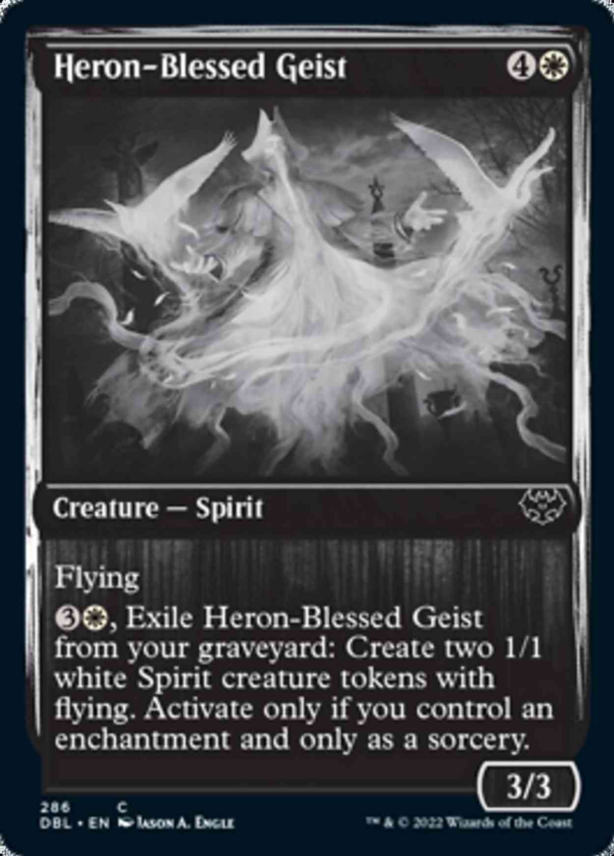 Heron-Blessed Geist magic card front