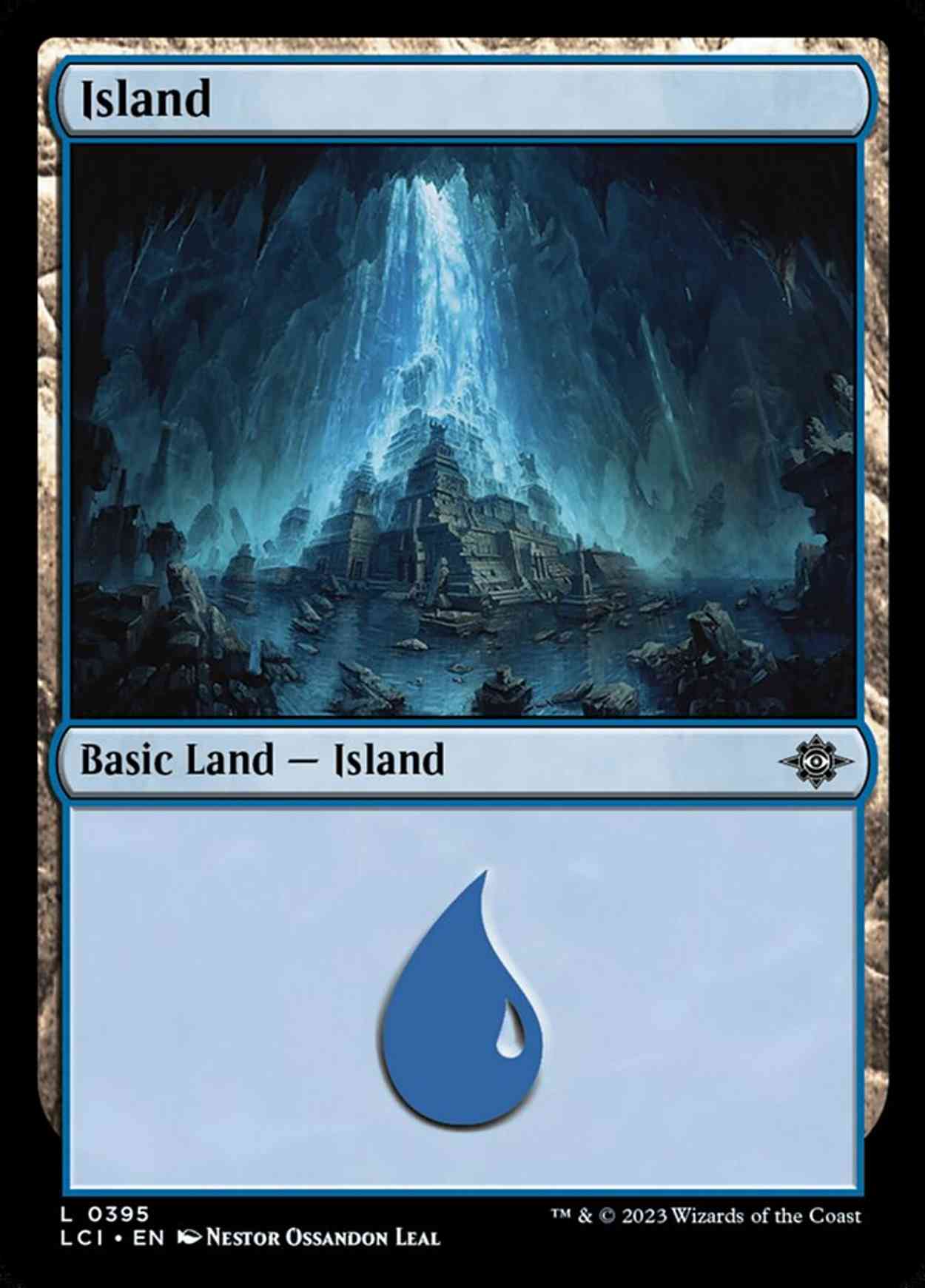 Island (0395) magic card front
