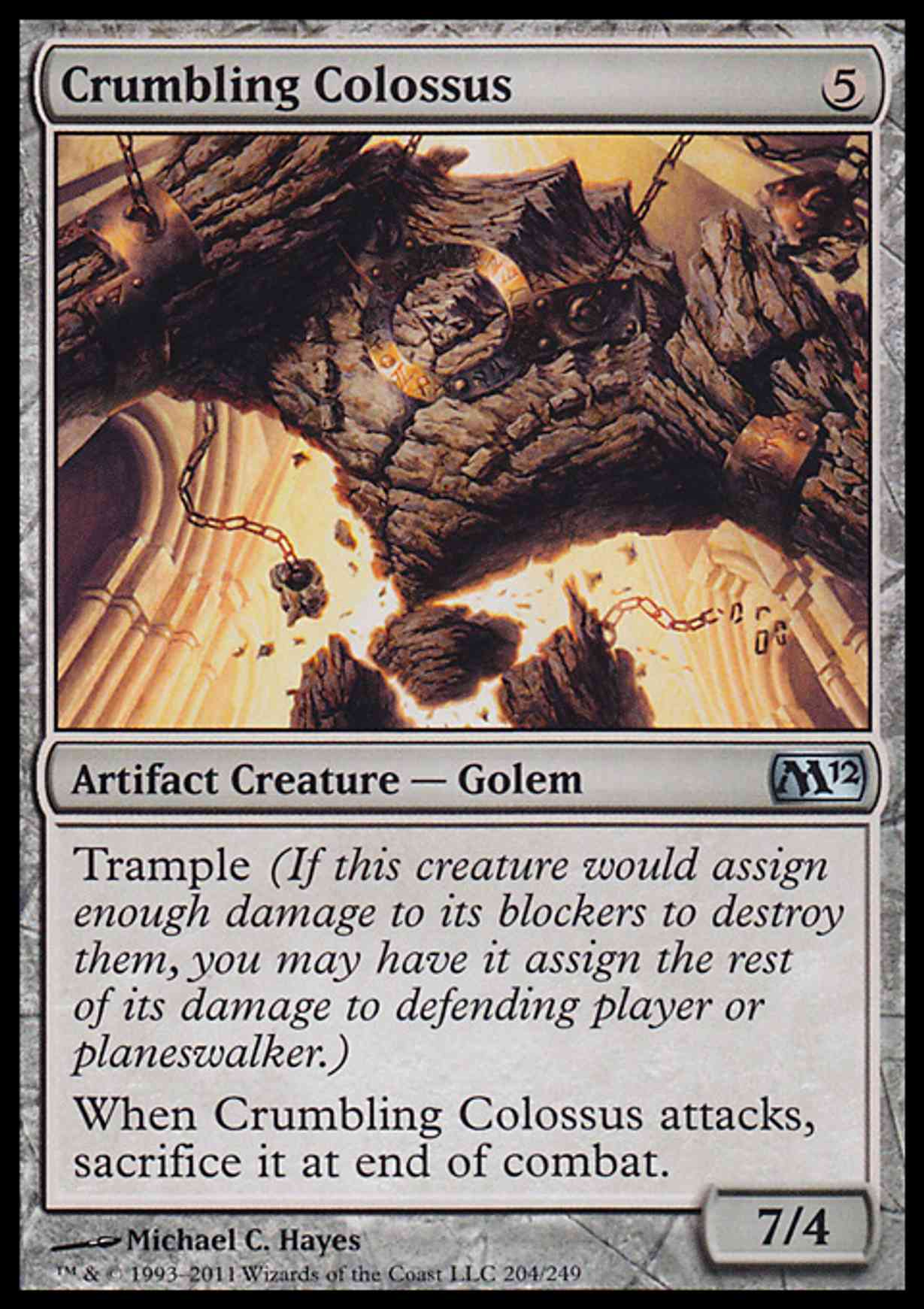 Crumbling Colossus magic card front