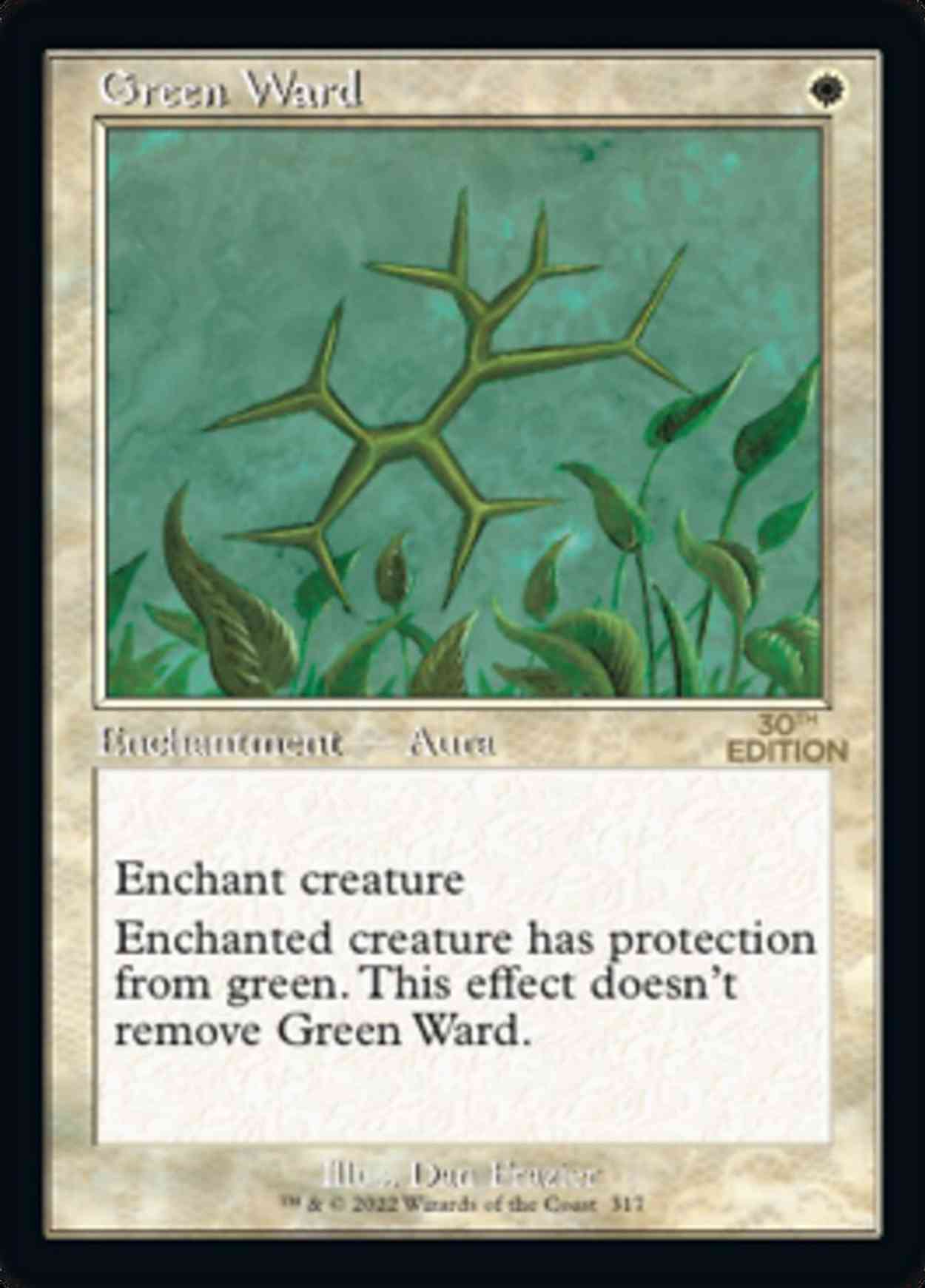 Green Ward (Retro Frame) magic card front