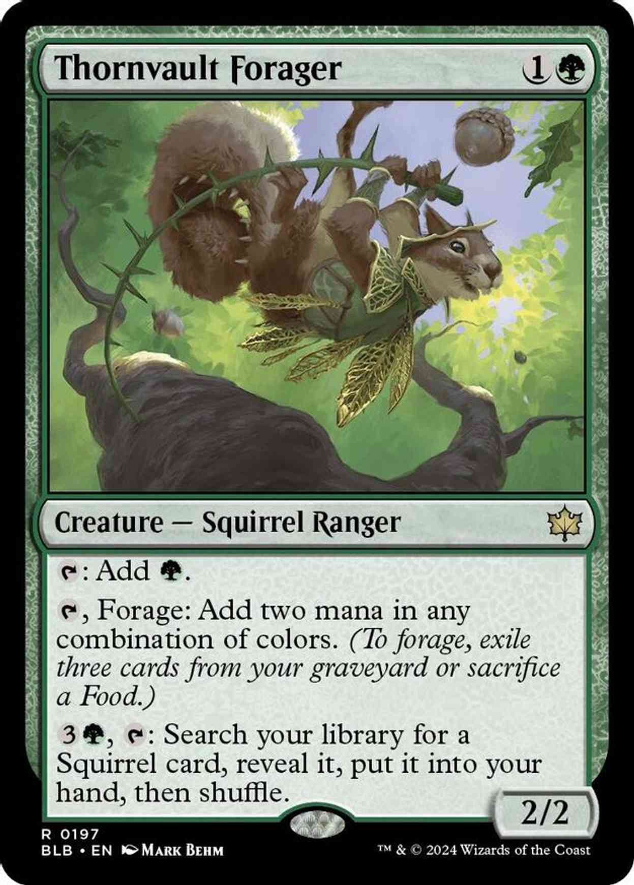 Thornvault Forager magic card front